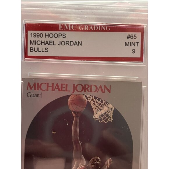 1990 Michael Jordan # 65 EMC GRADED MINT 9 VINTAGE EARLY JORDAN CARD THE GOAT - Picture 4 of 13